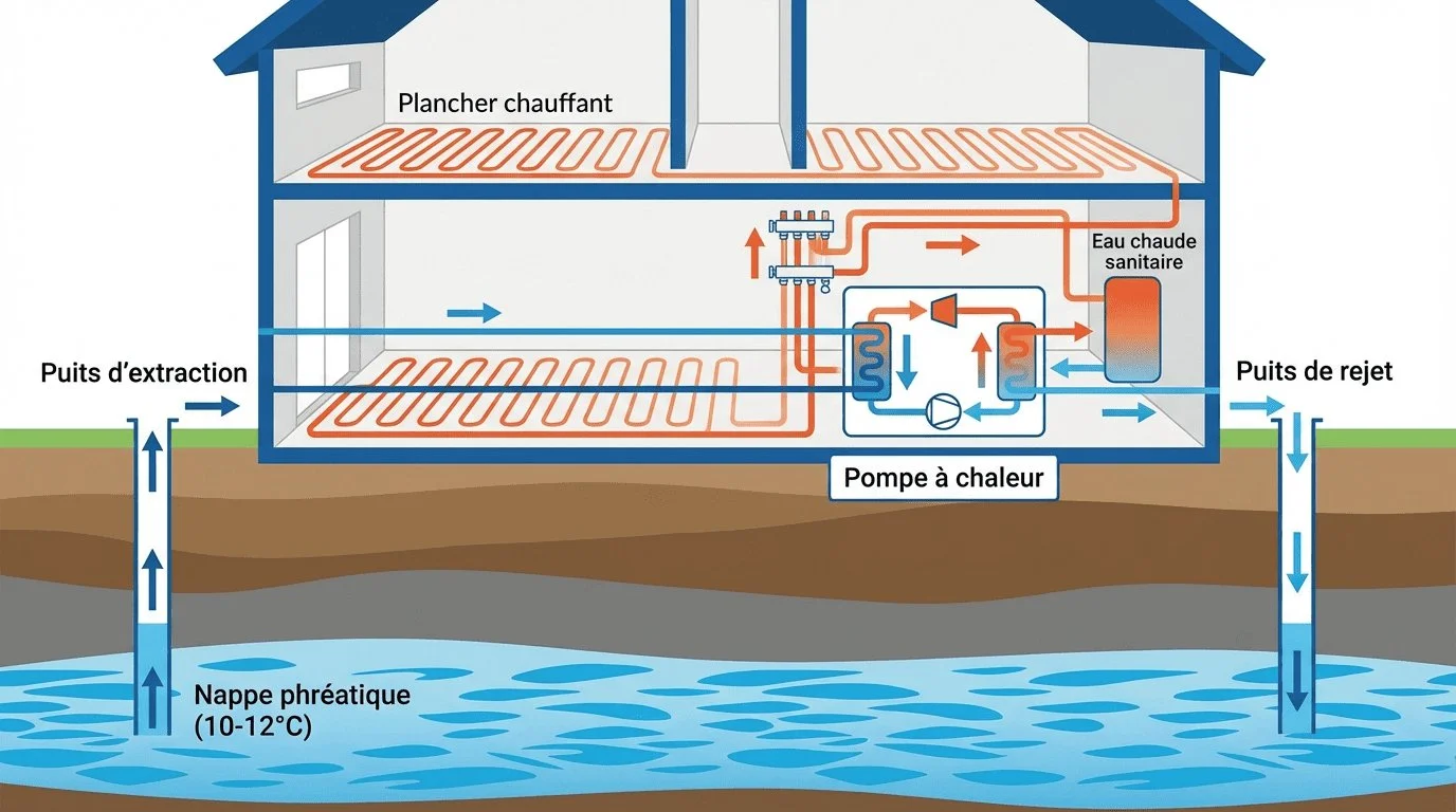 Pompe à chaleur eau/eau